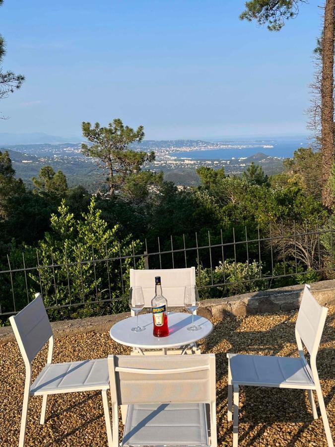 Villa Ormarine, Vue Exceptionnelle Sur La Baie De Cannes Et Le Mercantour Les Adrets-de-l'Estérel Buitenkant foto