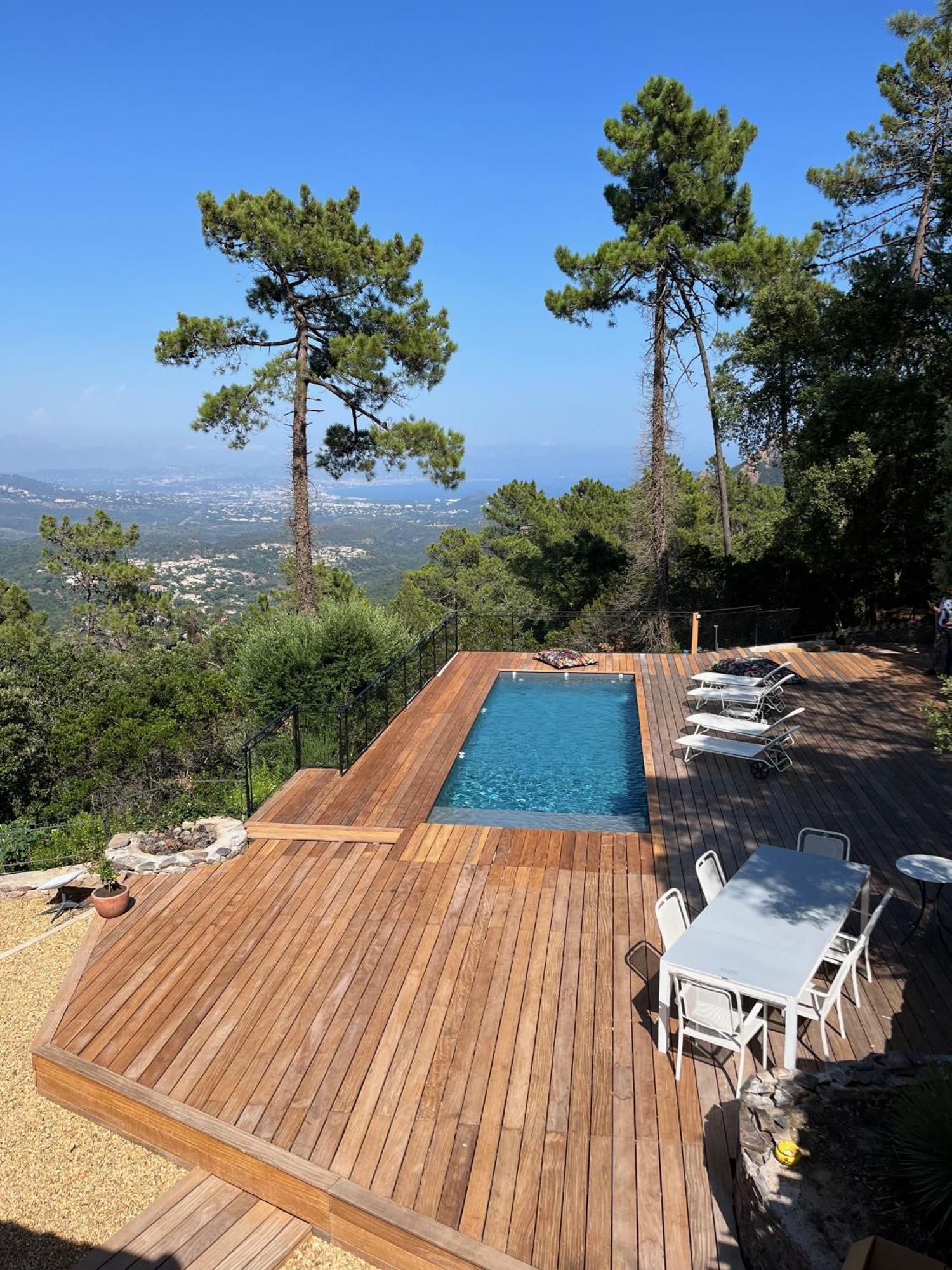 Villa Ormarine, Vue Exceptionnelle Sur La Baie De Cannes Et Le Mercantour Les Adrets-de-l'Estérel Buitenkant foto