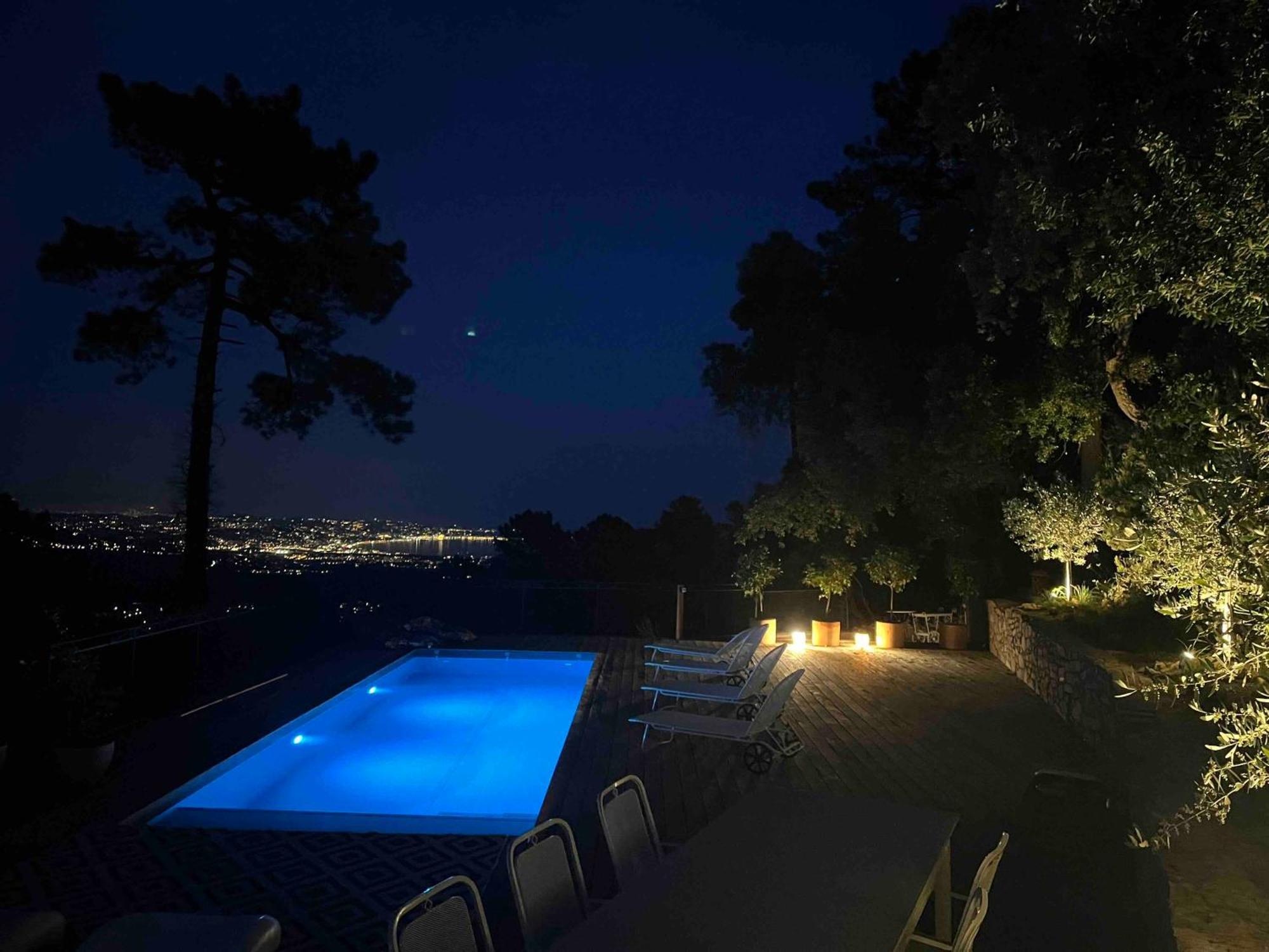 Villa Ormarine, Vue Exceptionnelle Sur La Baie De Cannes Et Le Mercantour Les Adrets-de-l'Estérel Buitenkant foto